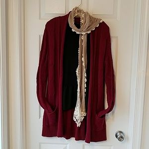 Banana Republic Maroon cozy sweater